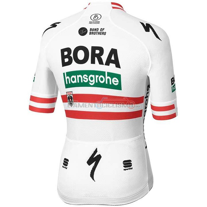 Abbigliamento Ciclismo Bora Campione Austria Manica Corta 2020